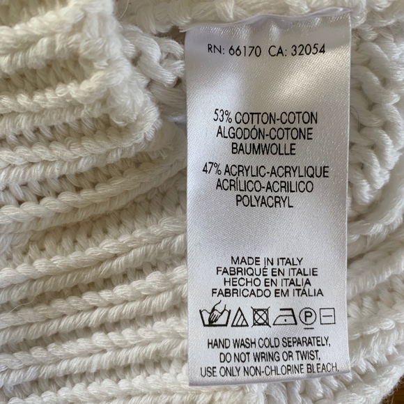 Anthro Moth White Knit Sleeveless Top Size S - Picture 7 of 8